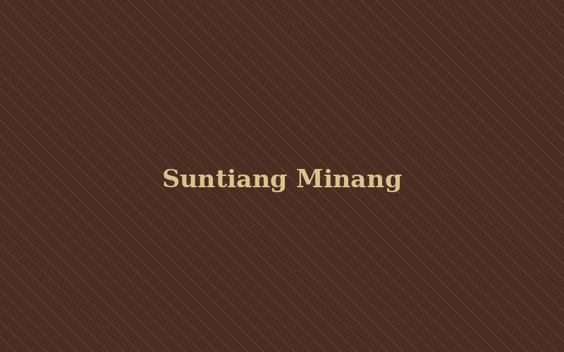 Filosofi Suntiang Minang yang Penuh Makna